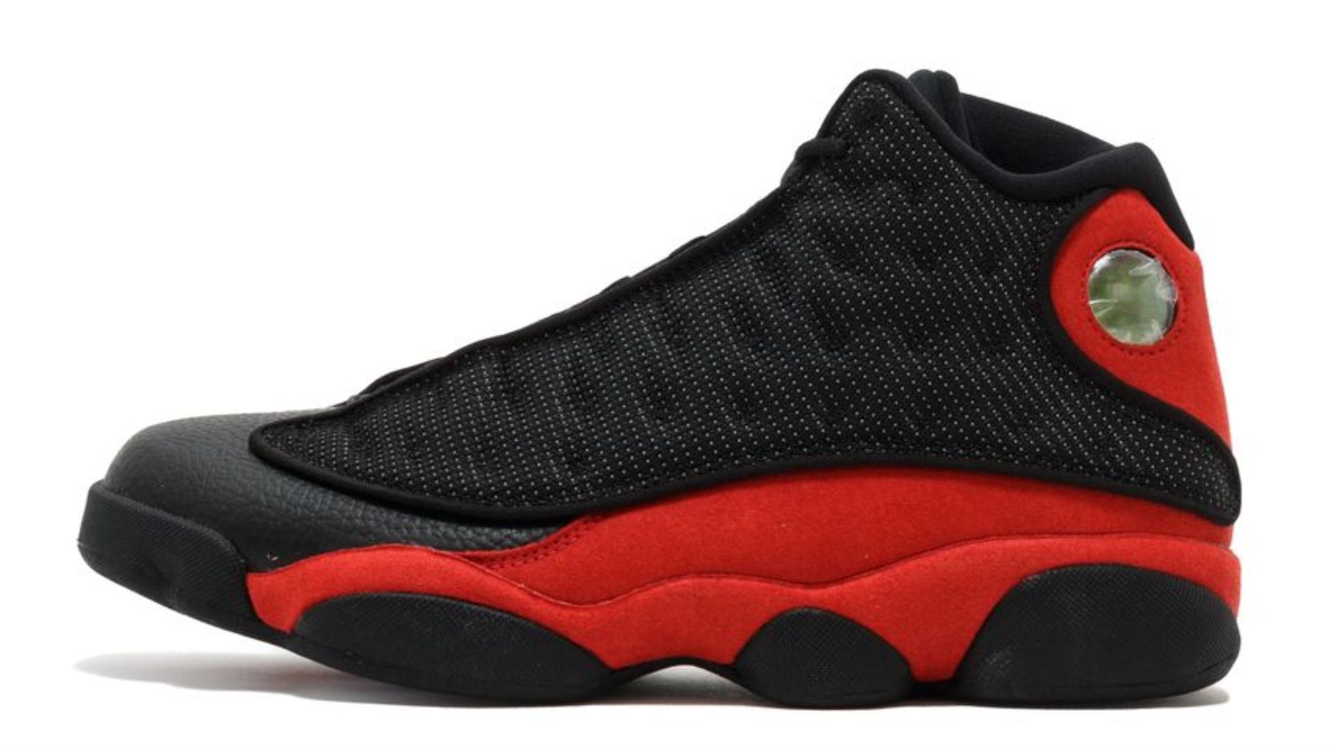 The Air Jordan 13 Retro &#039;Bred&#039; sneakers (Image via StockX)