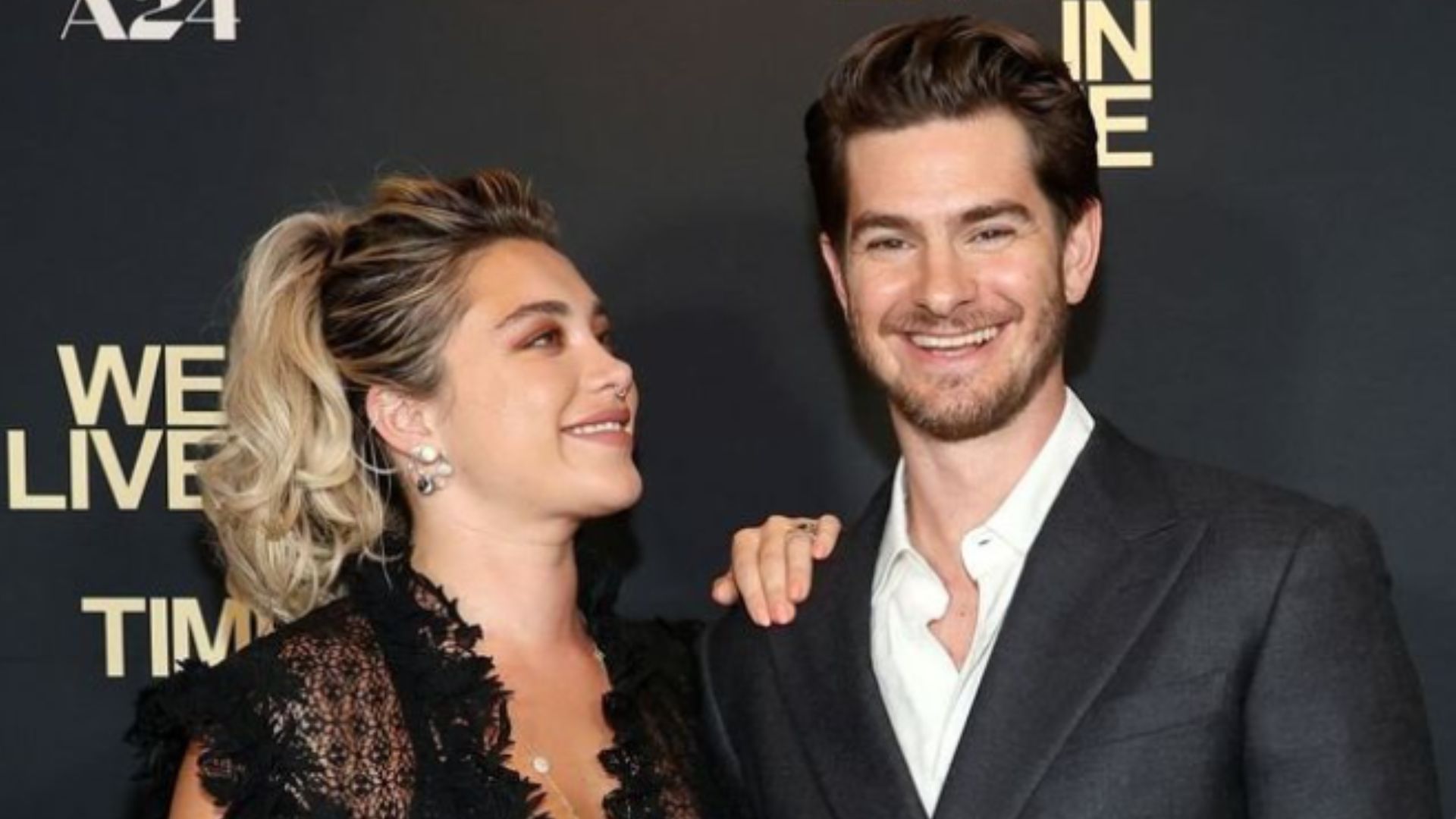 Fans react as Andrew Garfield brings a cardboard Cutout of Florence Pugh to &lsquo;We Live in Time&rsquo; premiere (Image via Instagram/@weliveintime)