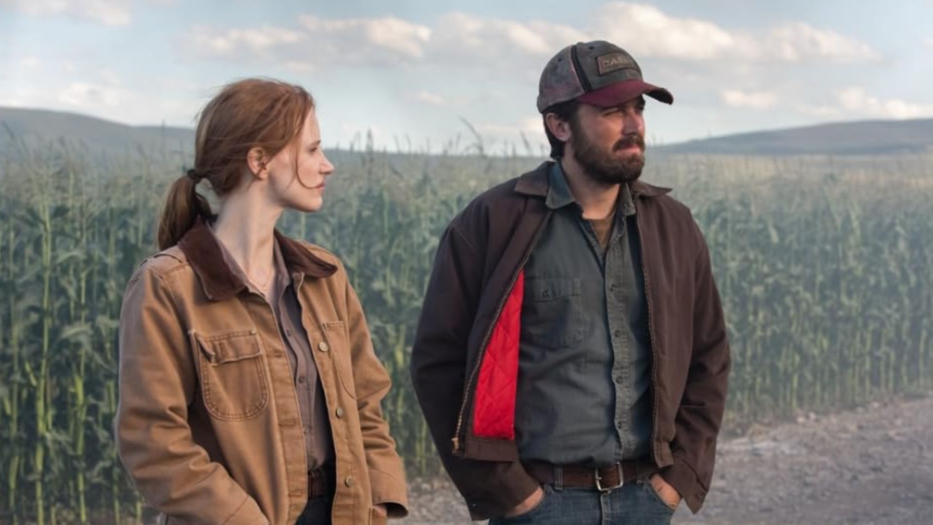 Casey Affleck and Jessica Chastain (Image via Paramount Plus)