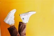 You don't have to be scared of ruining your white shoes. (Image via Pexels/ Timegrocery)