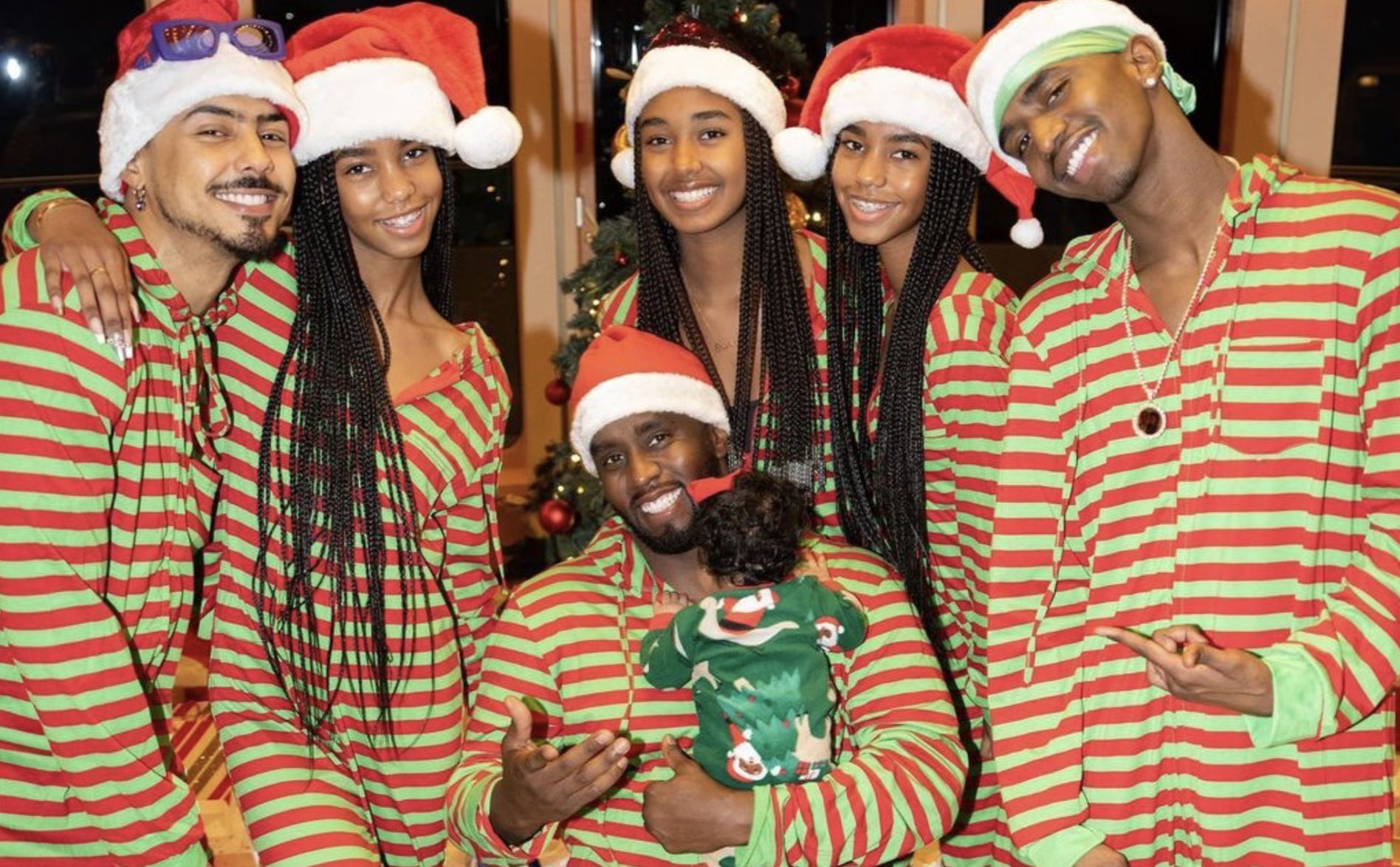 Sean &quot;Diddy&quot; Combs pictured with his children during happier times (Image via Instagram/@kingcombs)