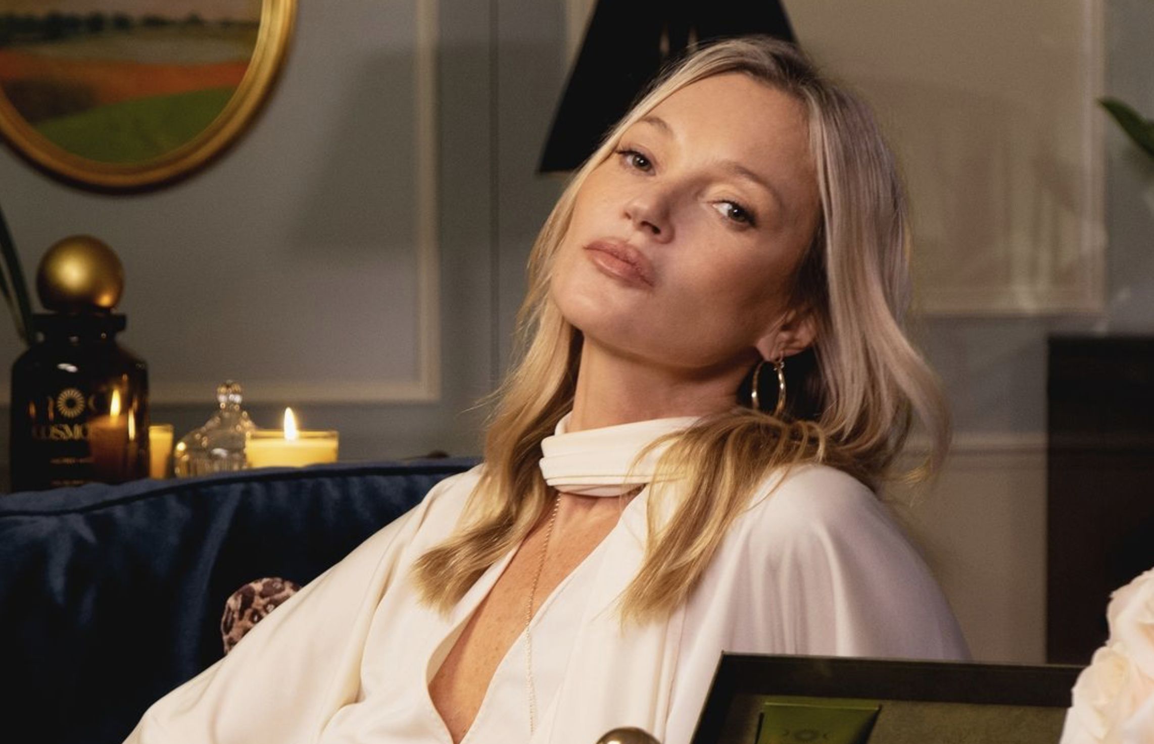 Kate Moss collaborates with Zara for a chic party wear collection, set to launch on November 30. (Image via Instagram/@katemossagency)