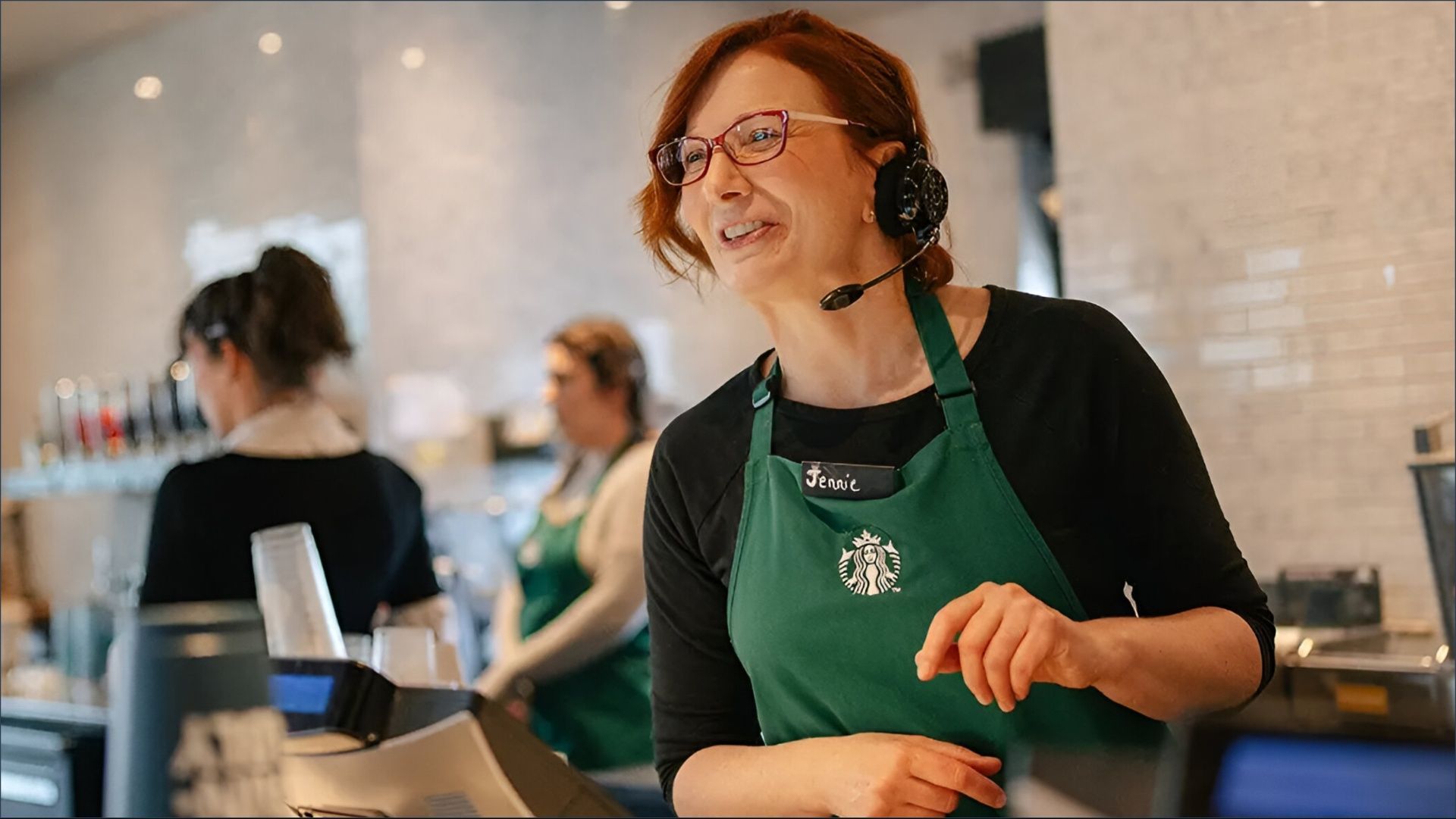 Employees are seen working at the coffeehouse chain (Image via stories.starbucks.com)