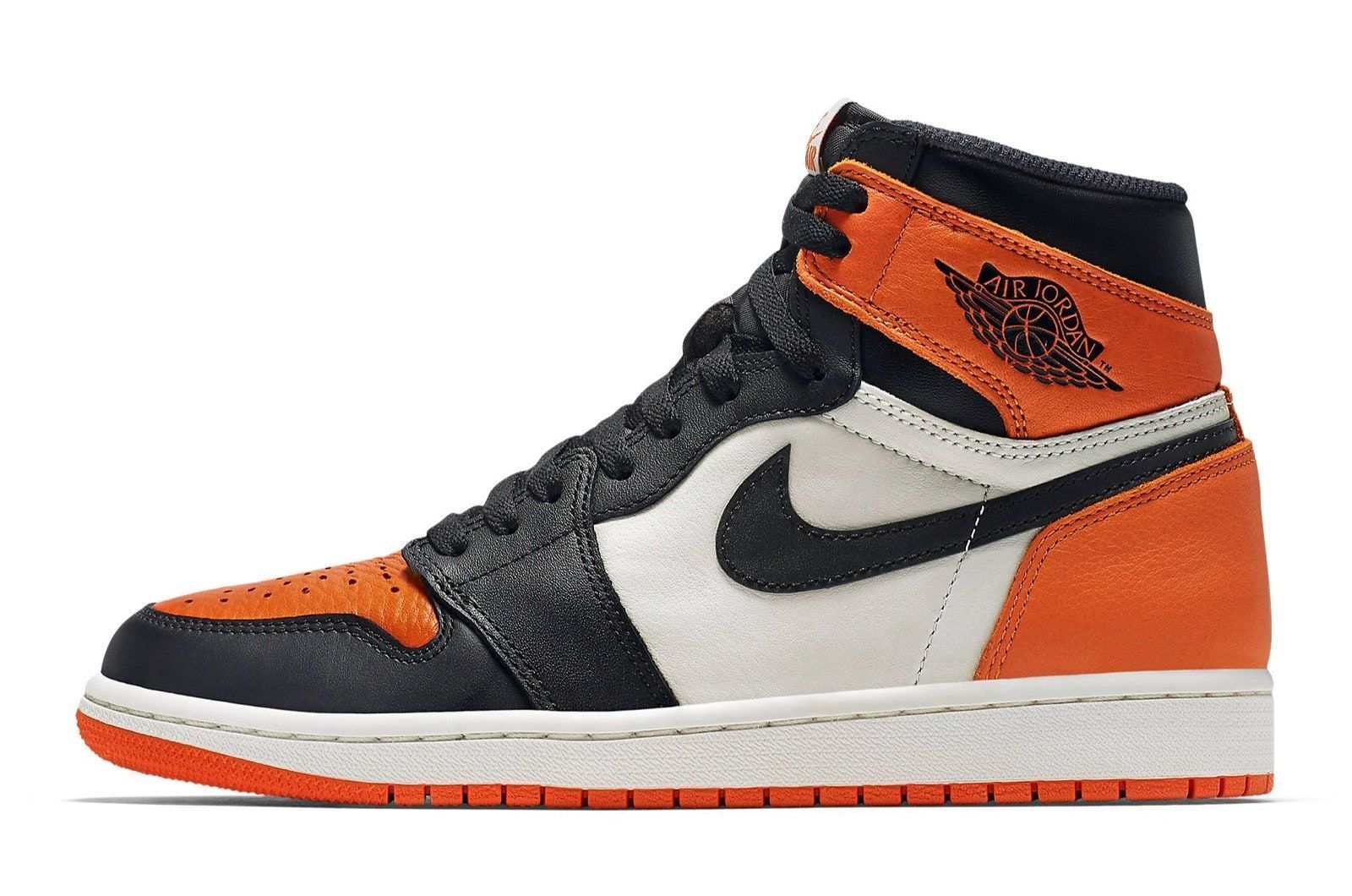 The Nike Air Jordan 1 High &quot;Shattered Backboard&quot; colorway (Image via Nike)