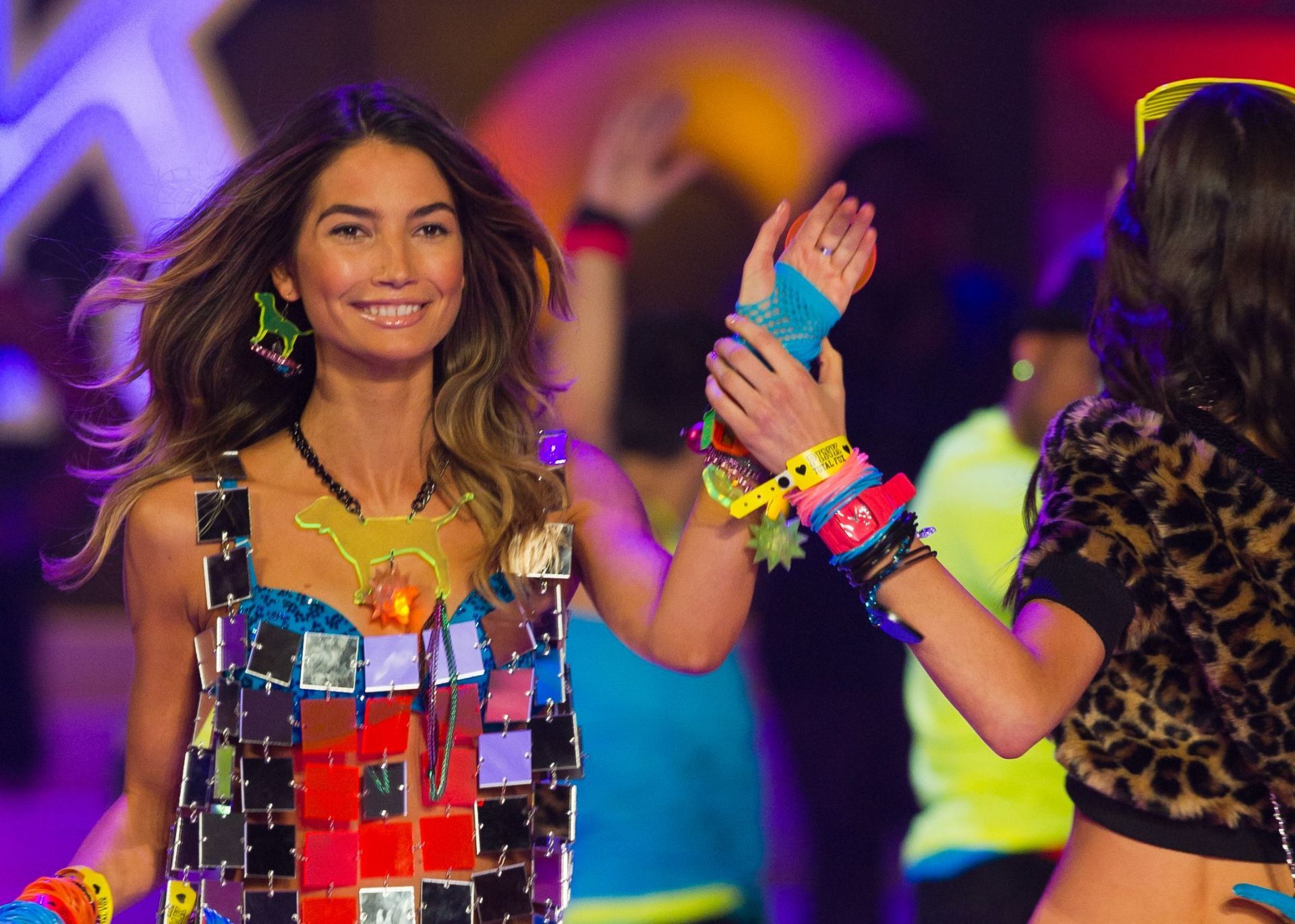 Lily Aldridge on the runway at the 2011 Victoria&#039;s Secret Fashion Show in New York City, November 9, 2011. (Image via Getty/Michael Stewart)