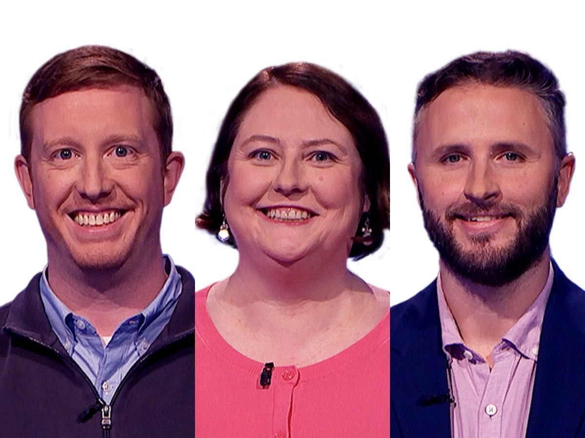 Robert, Colleen, Mark:  October 9 episode/ Image via @Jeopardy.com