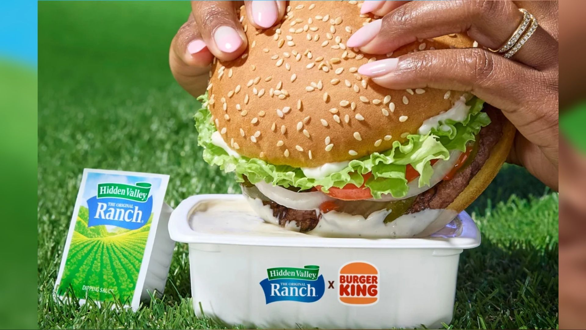 Burger King&#039;s Big Dip is ideal for dipping a whole Whopper or sandwich (Image via hiddenvalley.com)