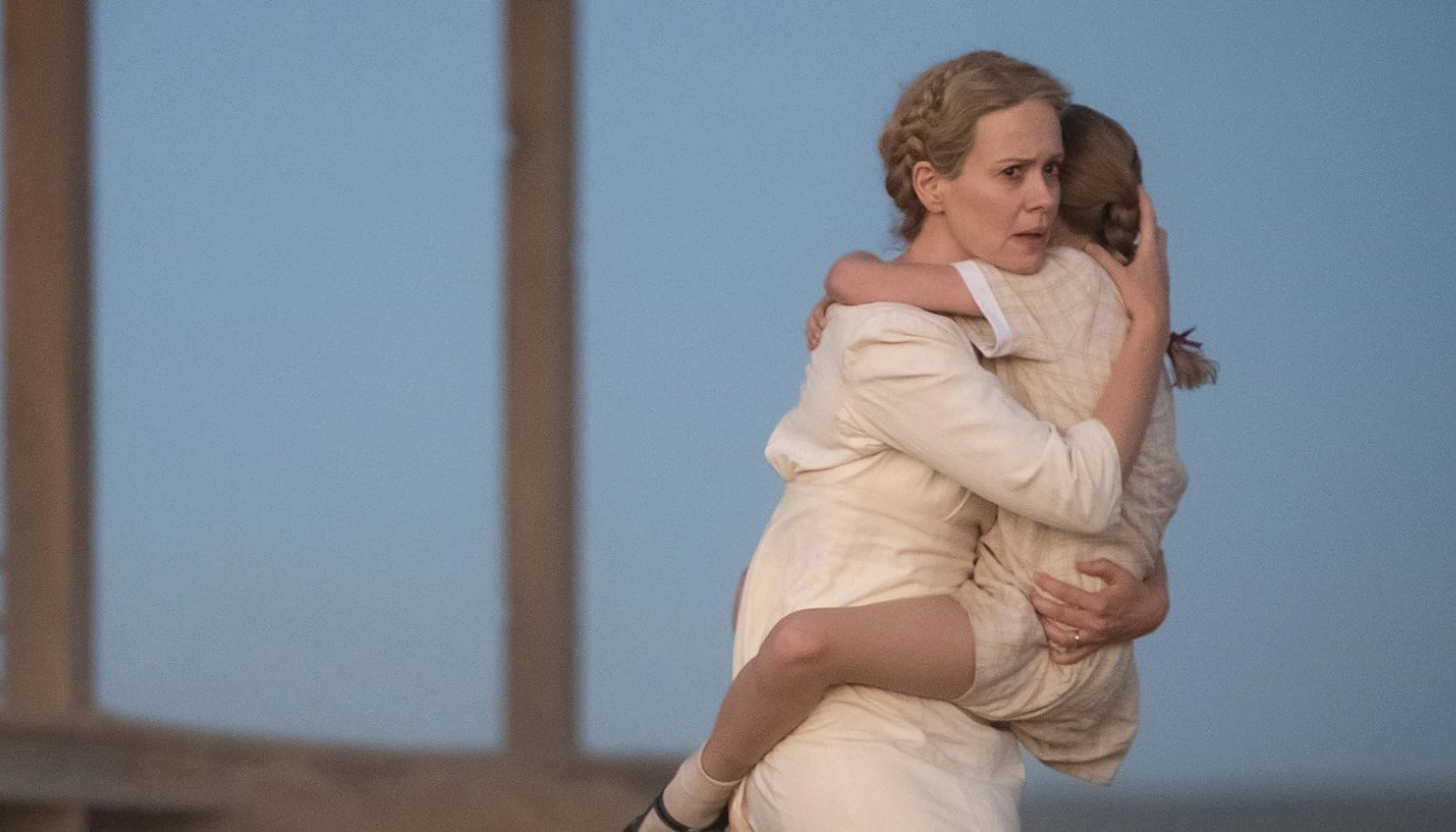 Fans can barely see much in Hold Your Breath, than leading lady Sarah Paulson (Image via Hulu)