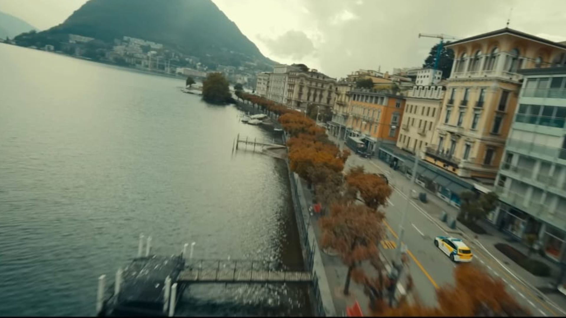 Another scene filmed over Lake Lugano | Image Source: Amazon and MGM Studios