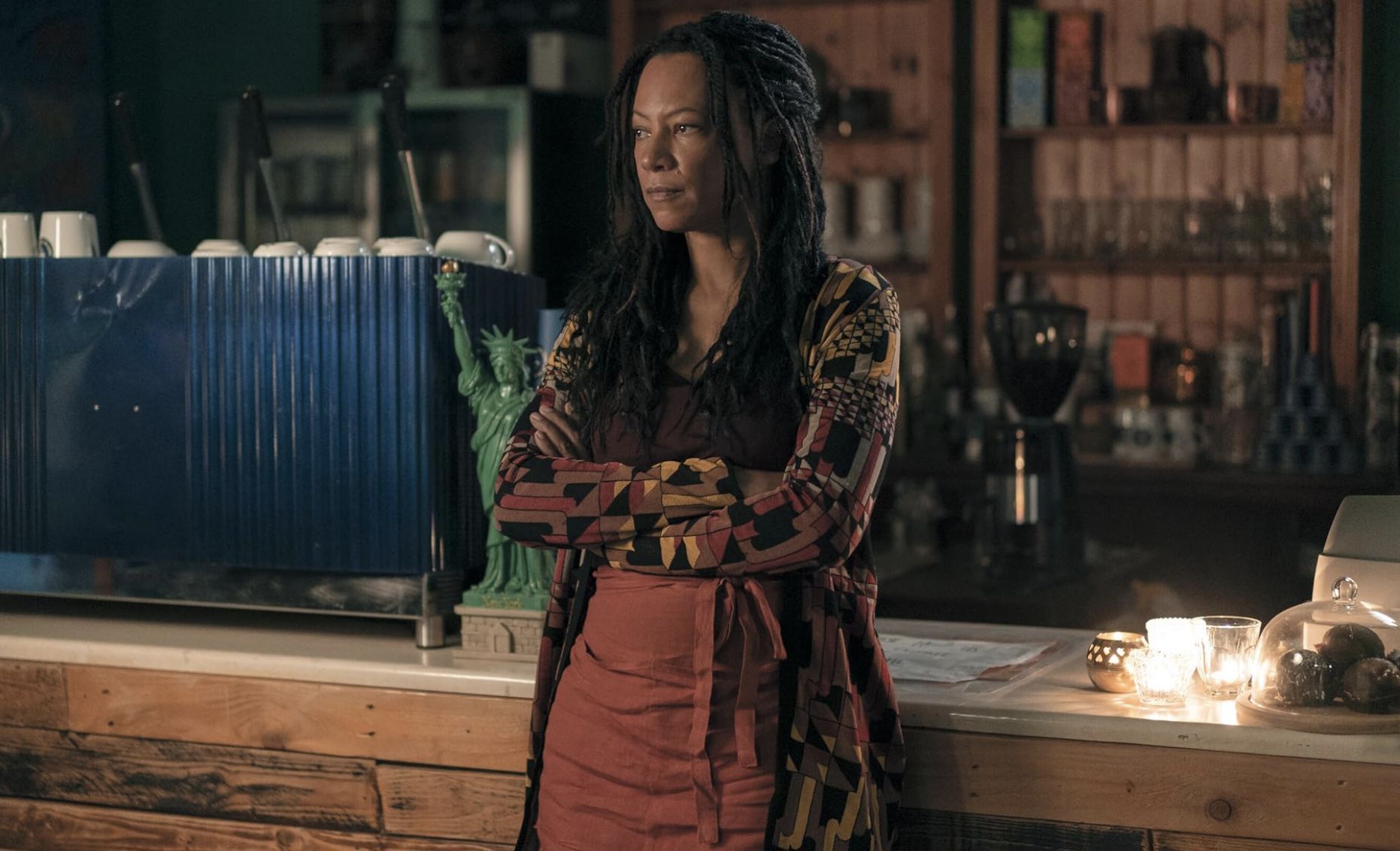 Nina Sosanya in Good Omens (Image via Amazon Prime)