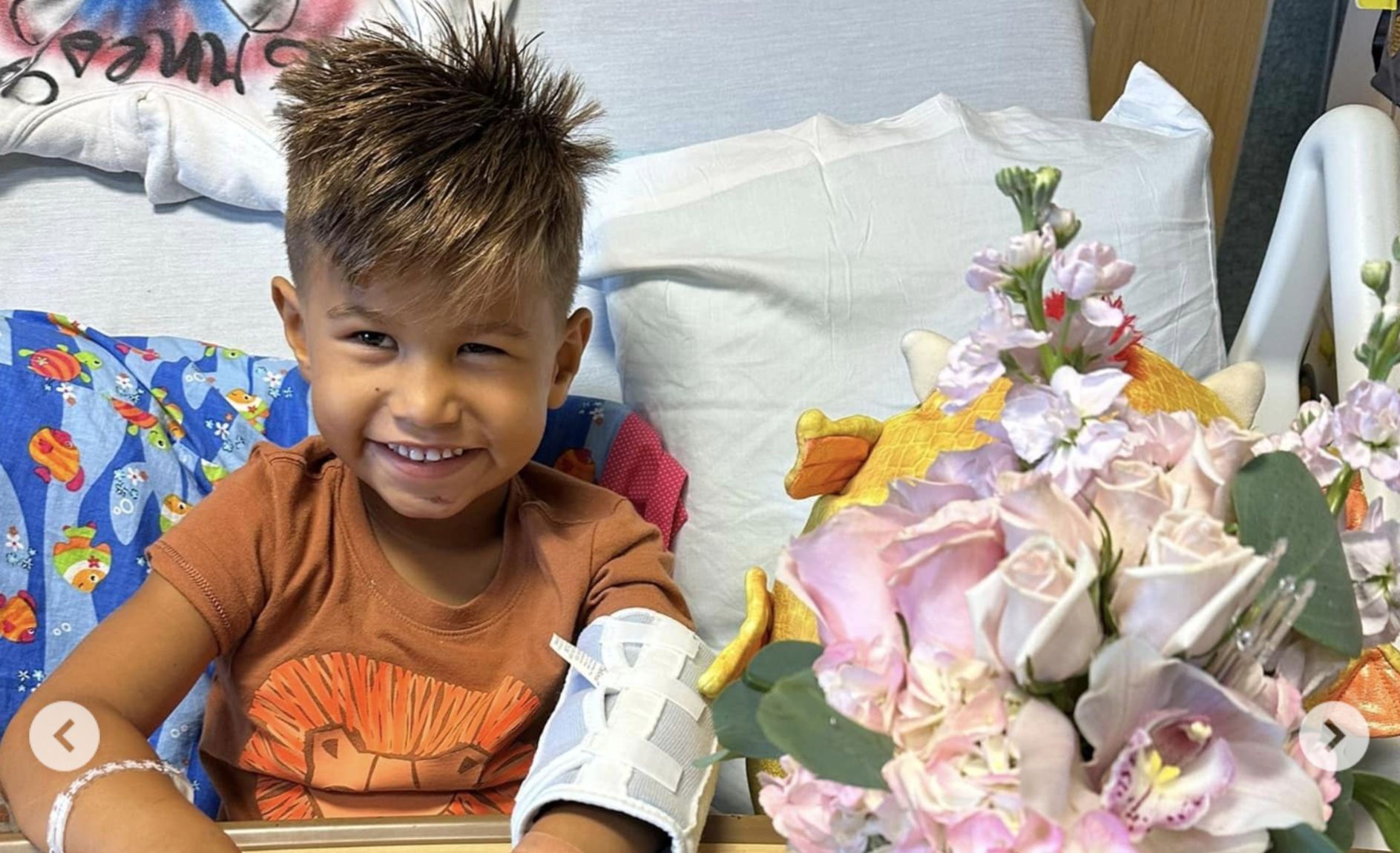 5-year-old Ernesto Tagle, who survived a cardiac arrest during a rollercoaster ride, smiles during his recovery. (Image via Instagram/@ErnestoTagle)