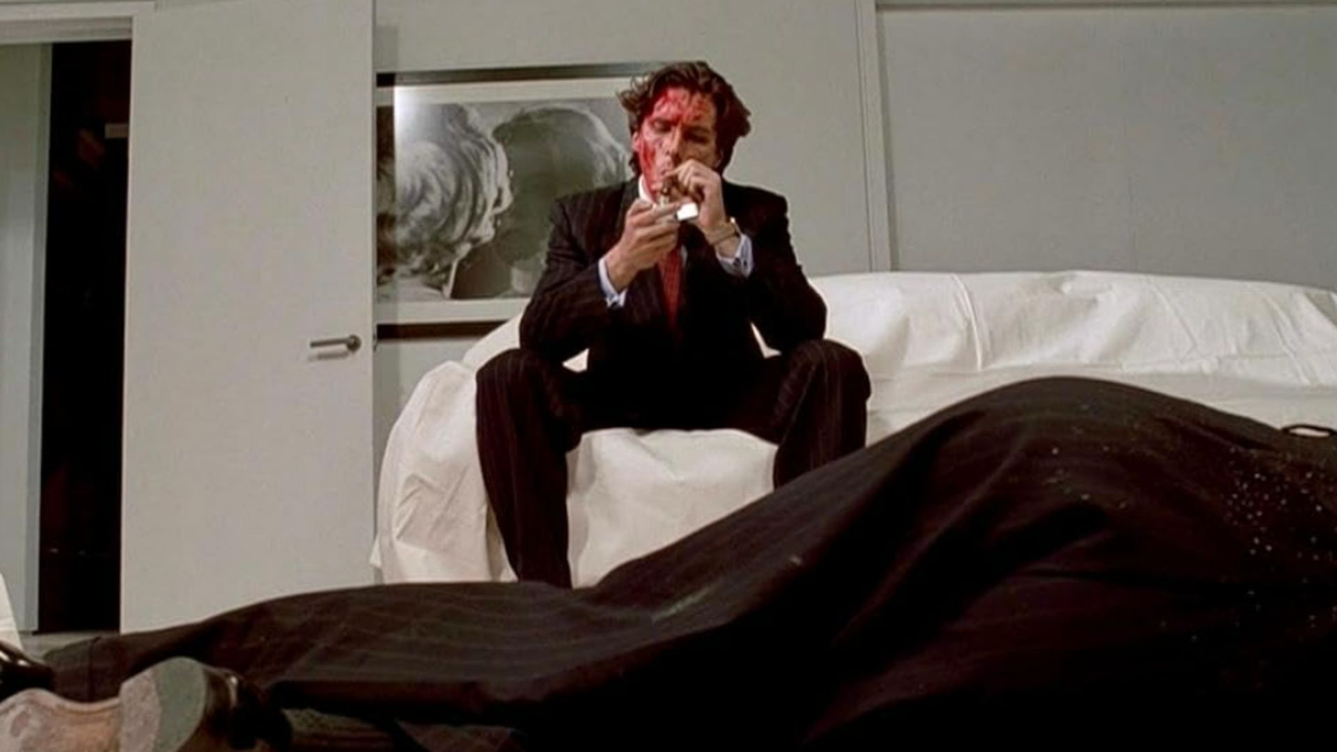 Christian Bale in American Psycho (Image via Prime Video, Lionsgate)