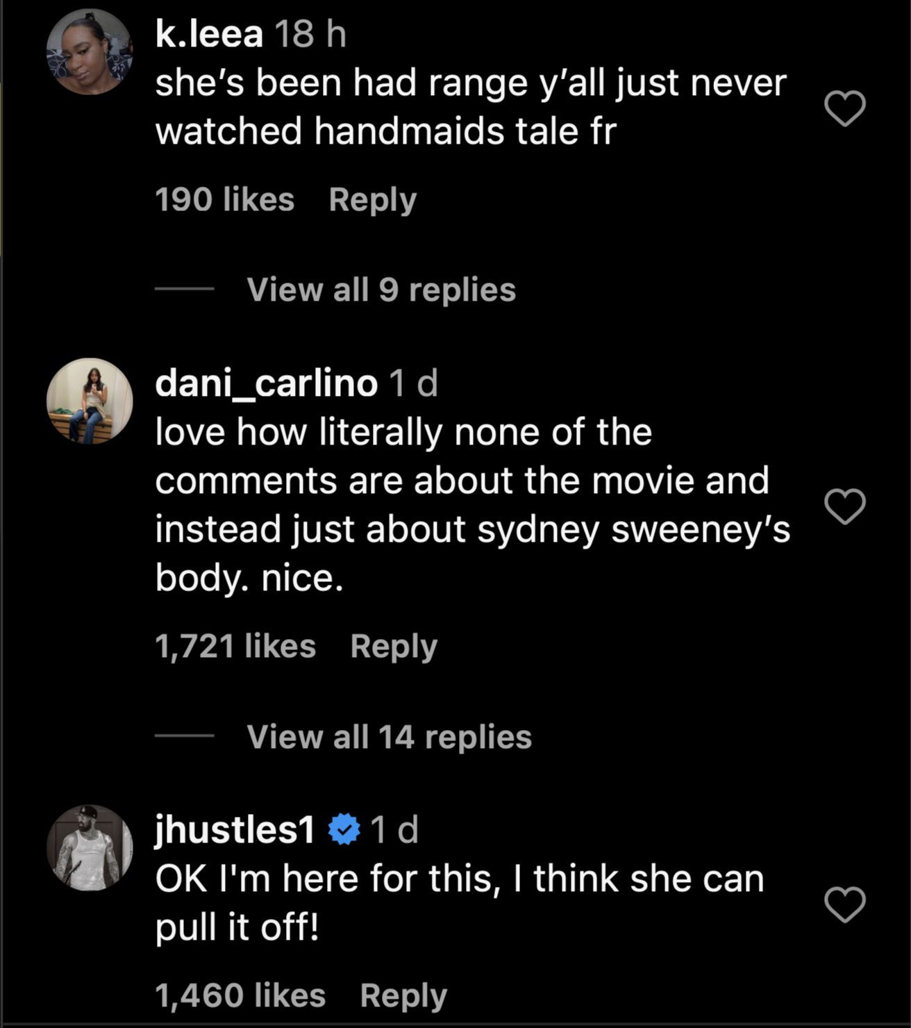 Fans comment on Sydney Sweeney&#039;s new appearance (Image via Instagram/@pubity)