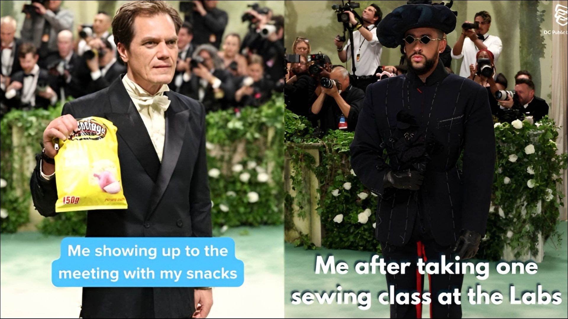 Met Gala memes complement and critique the glamour fashion event (Image via @Multiview/@dcpl/X)