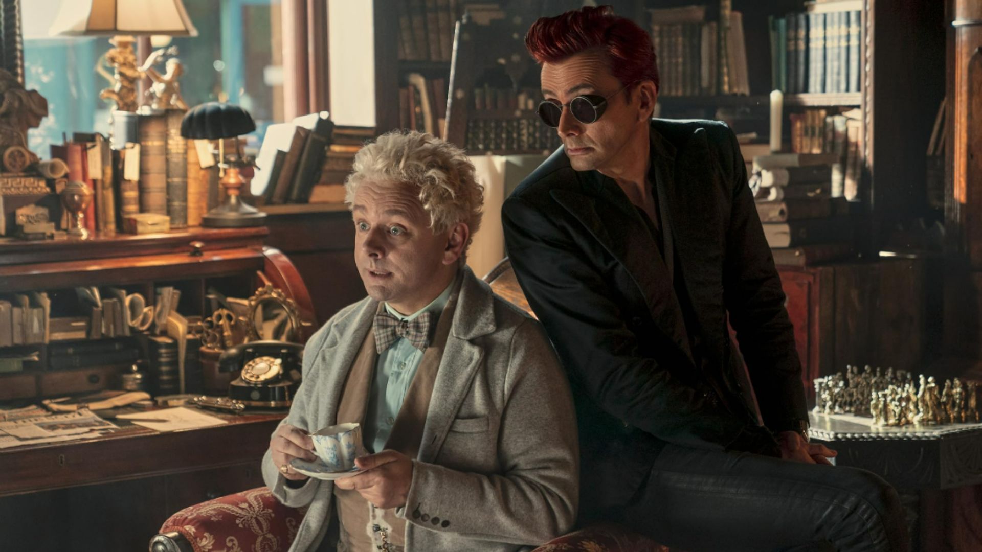 Michael Sheen and David Tennant in Good Omens (Image via Prime Video)