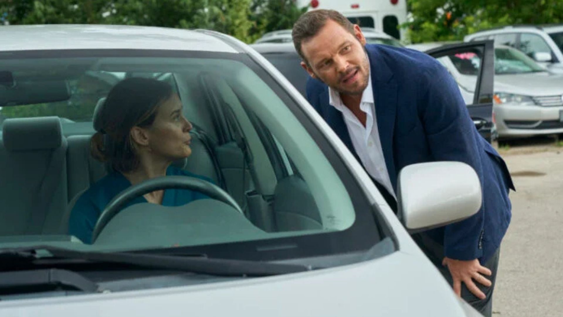 Taylor Schilling and Justin Chambers as April and Tyler (Image Source: Fox)