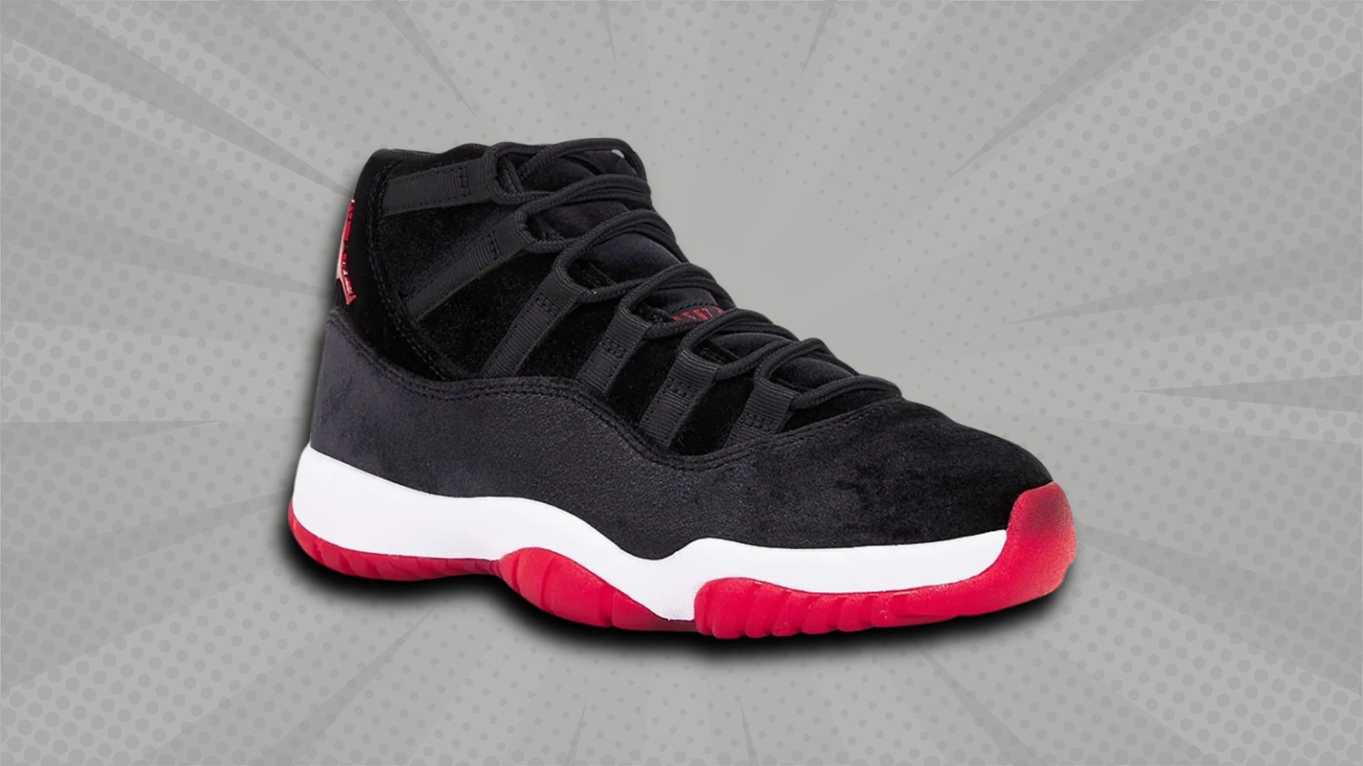 Air Jordan 11 &quot;Bred Velvet&quot;. (Image via Nike)