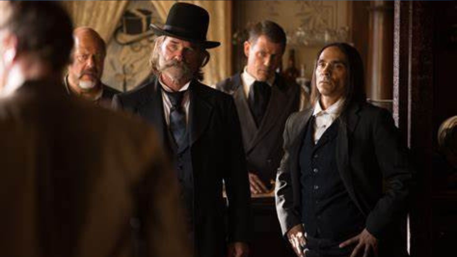 Kurt Russel and Patrick Wilson on the Bone Tomahawk | Image Source: Netflix