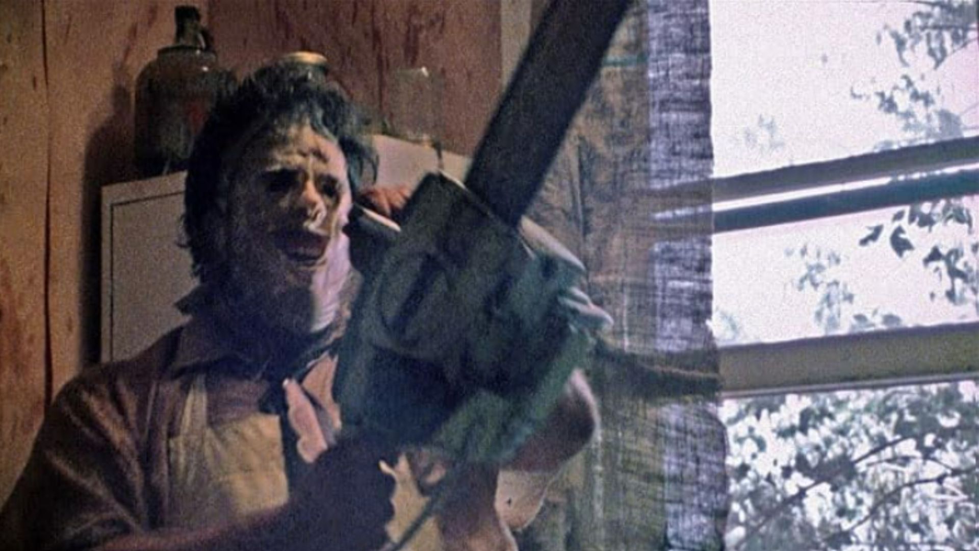 Gunnar Hansen in The Texas Chain Saw Massacre (Image via Prime Video, Vortex)