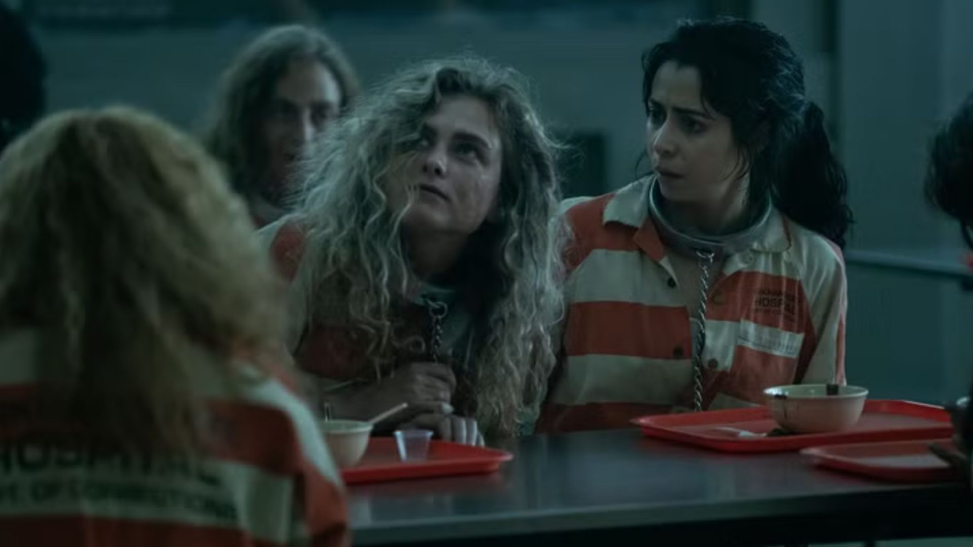 Magpie (left) and Sofia (right) in Arkham Asylum (Image Source: HBO)