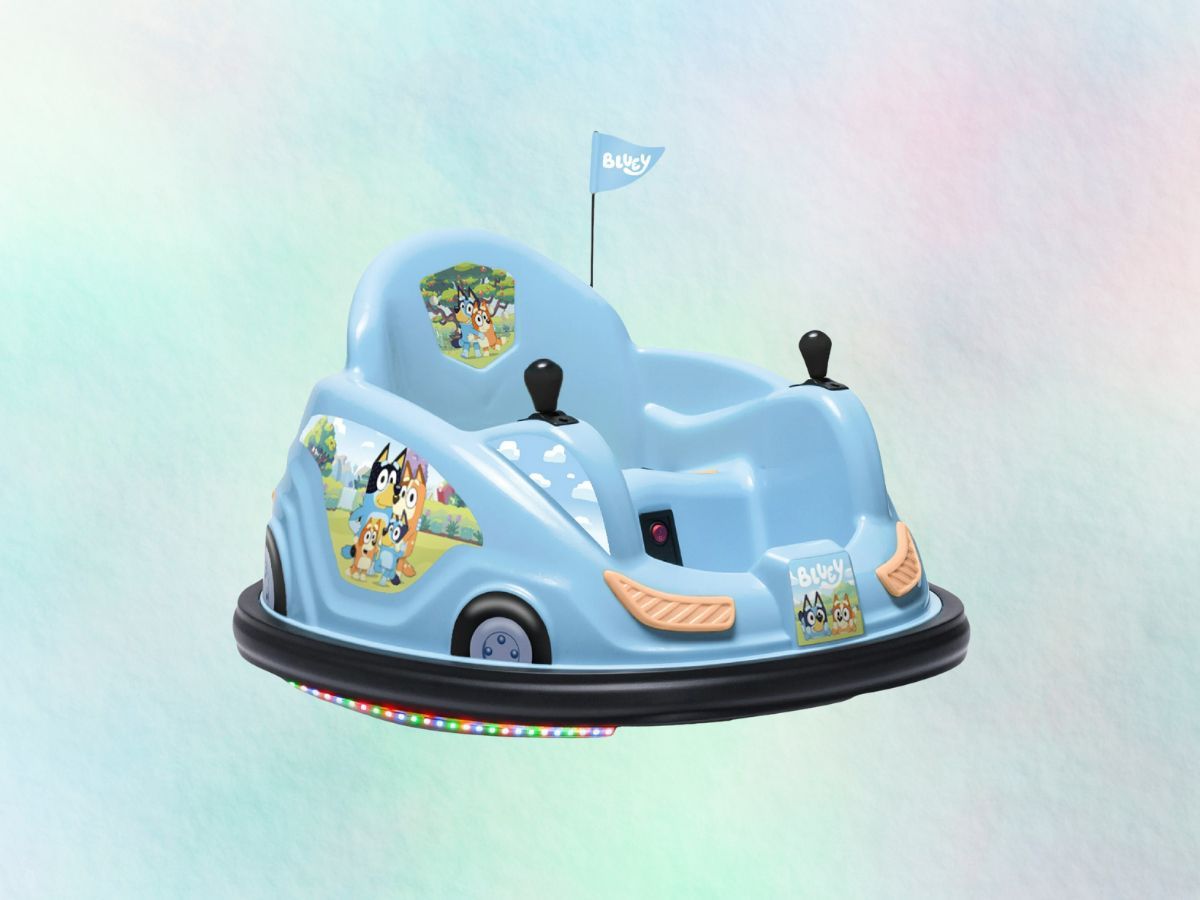 Bluey by Flybar, 6V Bumper Car Ride on Toy (Image via Walmart)