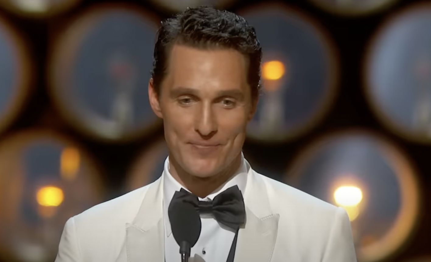 Matthew McConaughey at Oscars, source: Oscars