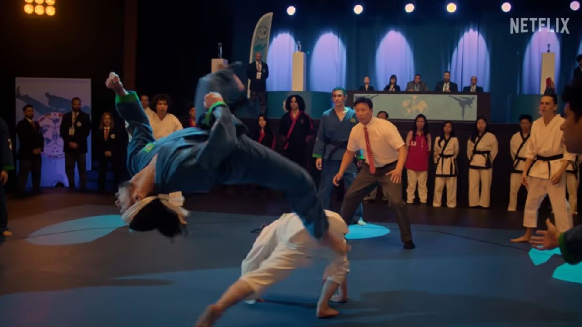 A still from the trailer showing the Sekai Taikai tournament | Image Source: Sony Pictures Television