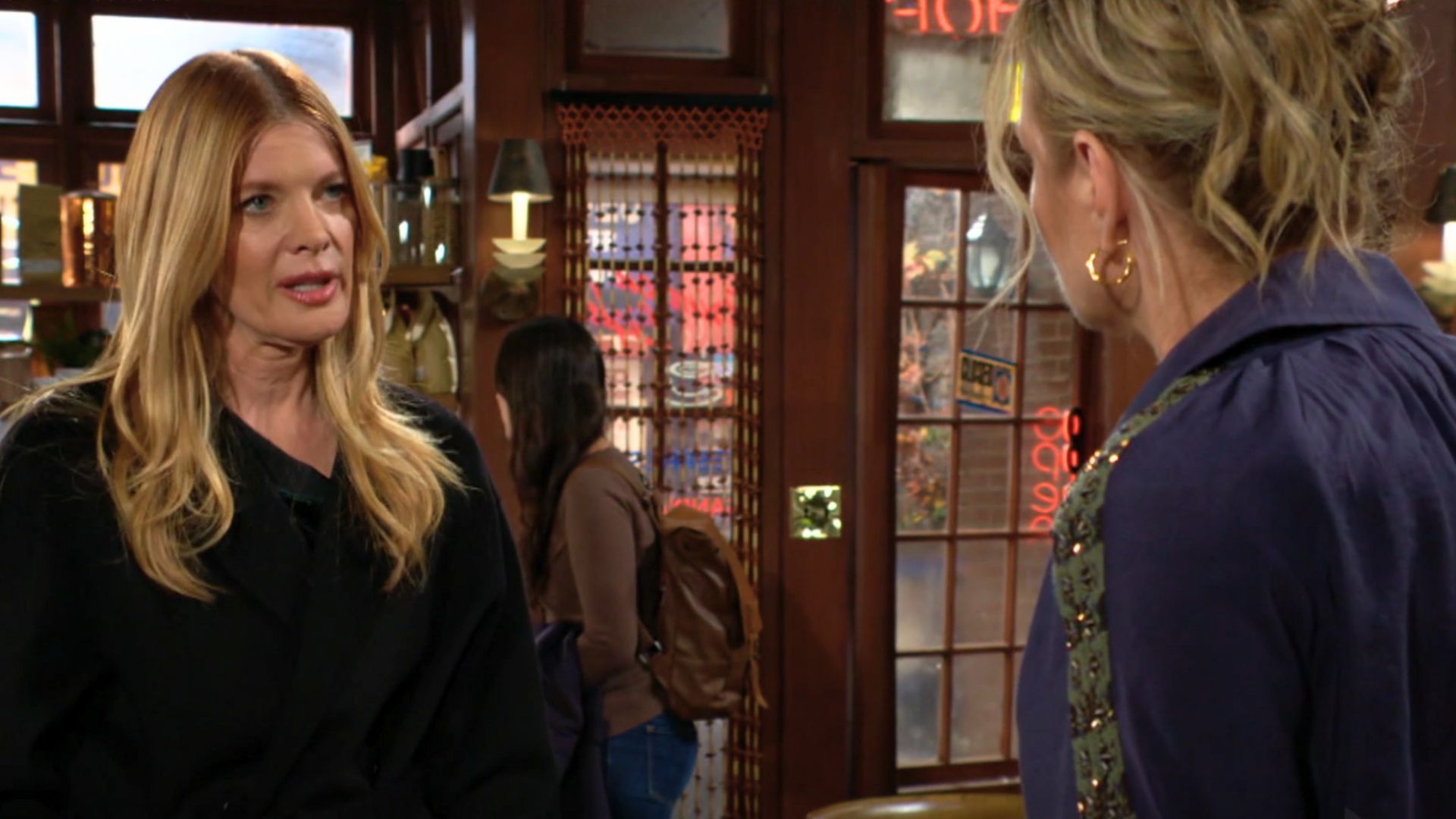 Phyllis and Sharon argue at Crimson Lights | Image source: CBS