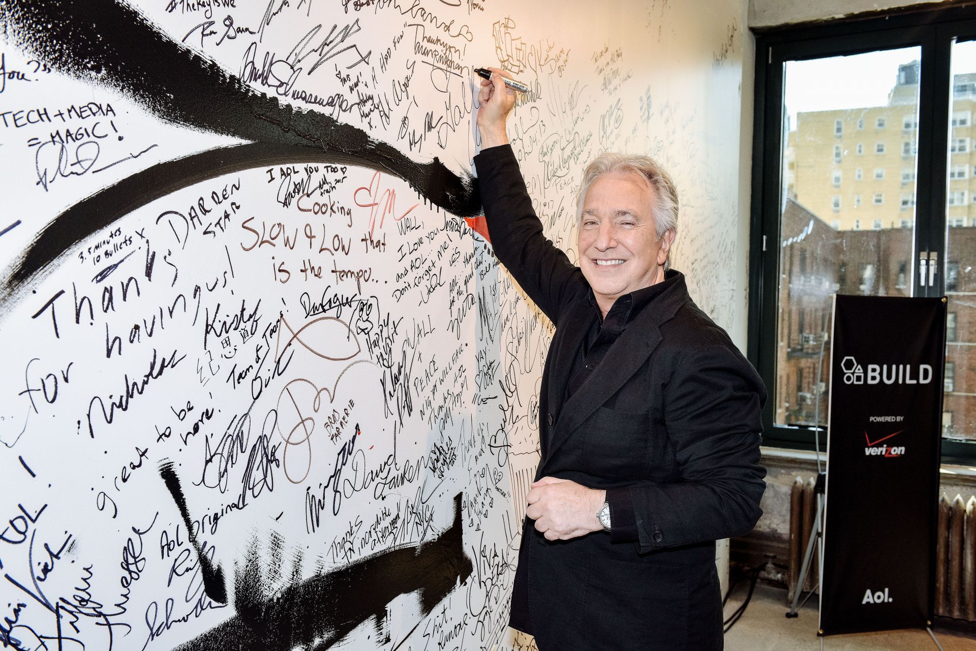 AOL BUILD Speaker Series Presents: Alan Rickman - Source: Getty