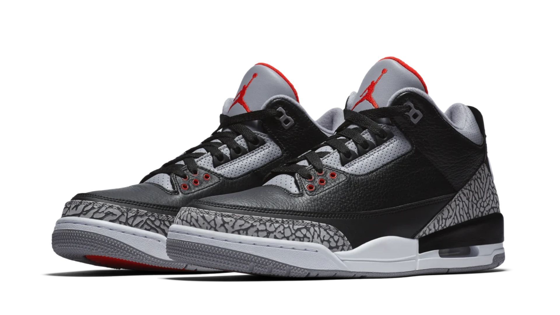 Nike Air Jordan 3 &quot;Black Cement&quot; (Image via Nike)