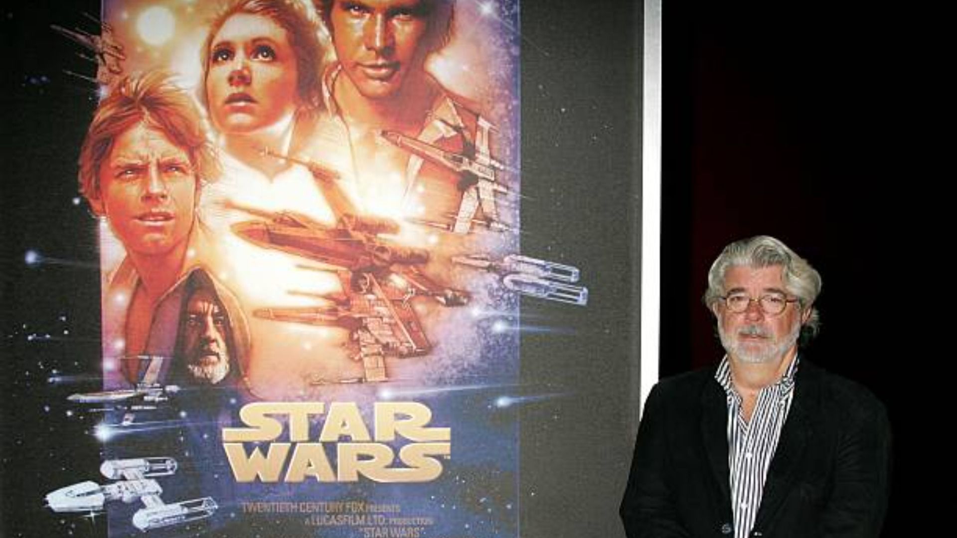 Director George Lucas presents the film 