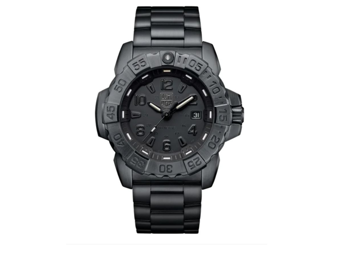 Luminox Navy Seal Blackout Stainless Steel Men&#039;s Watch (image via Costco)