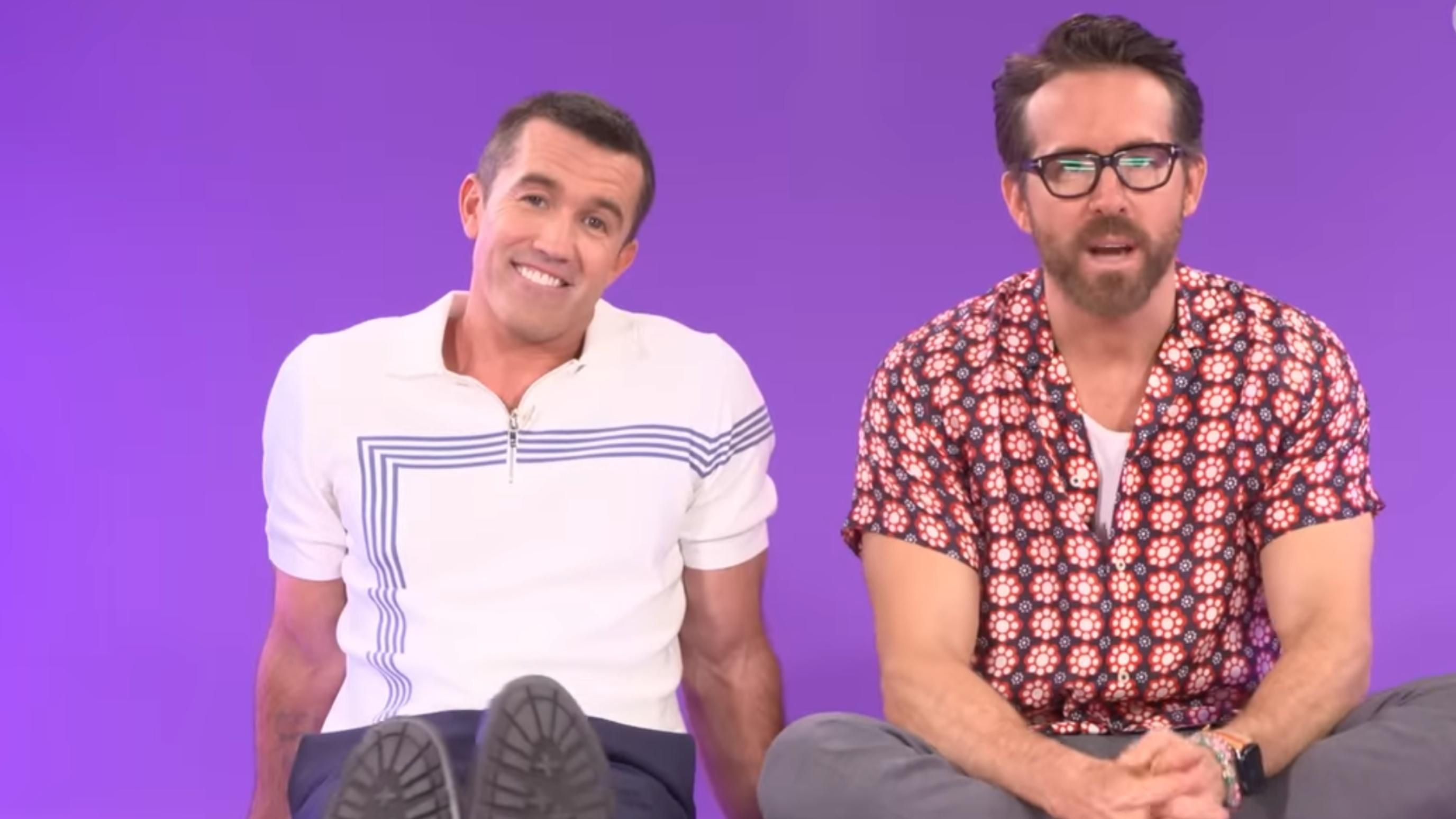 Ryan Reynolds and Rob McElhenney | Image Source: BuzzFeed Celeb via YouTube