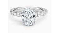 Olympia Three-Quarter Coverage Diamond Engagement Ring (Image via BE)