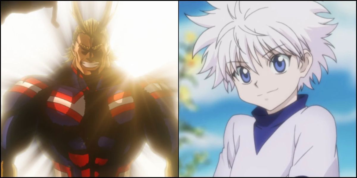 All Might and Killua as seen in anime (Image via Bones/Madhouse)