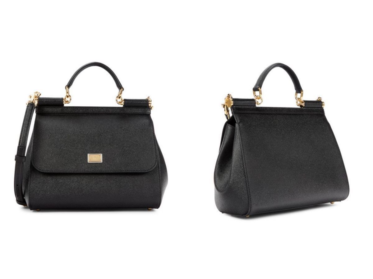 Dauphine Medium Leather Top Handle Bag by Dolce&amp;Gabbana (image via Saks Fifth Avenue)