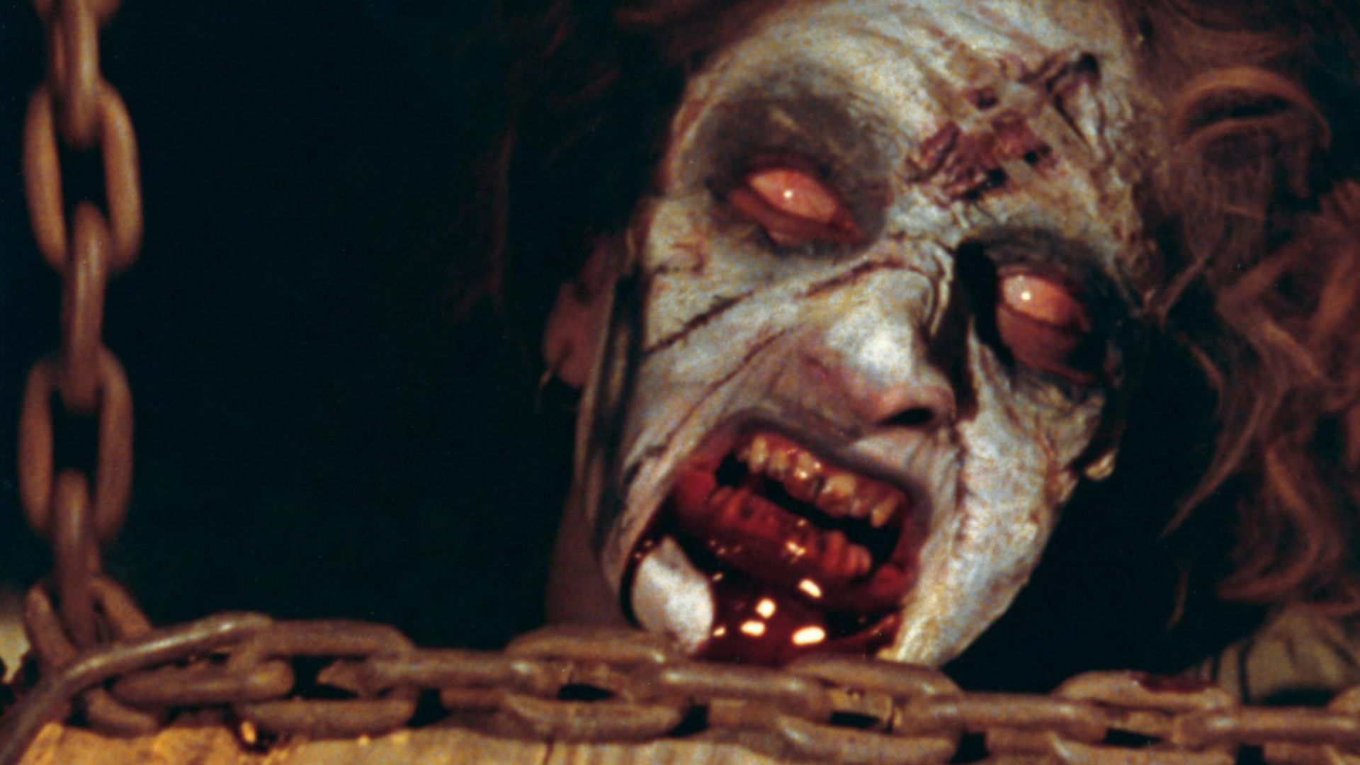 Ellen Sandweiss in The Evil Dead (Image via New Line Cinema)