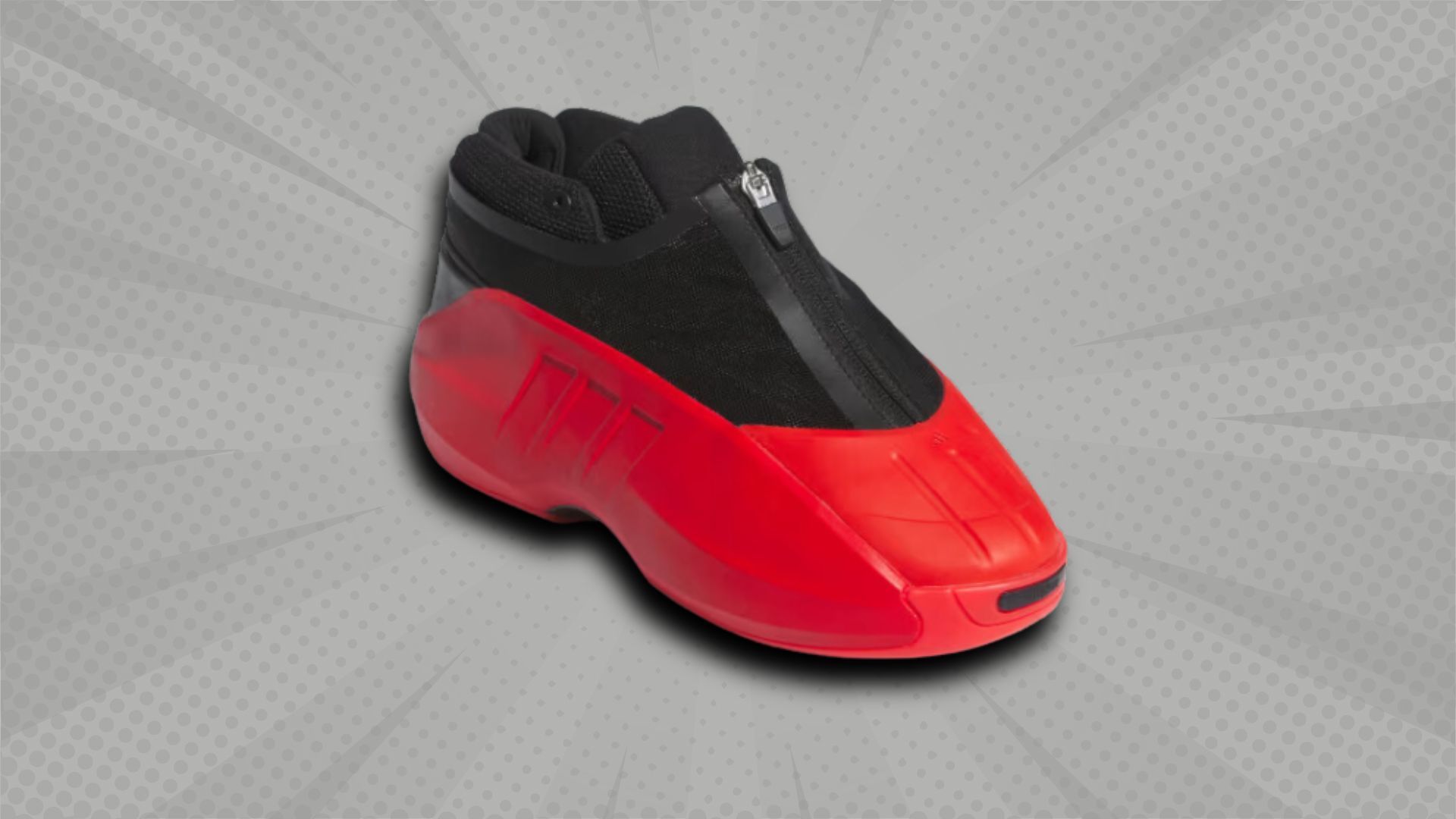 Crazy IIInfinity Shoes (Red / Core Black / Core Black) (Image via Adidas)