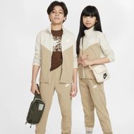 Nike Sportswear Big Kids' Tracksuit in Light Bone / Khaki / White (Image via Nike)