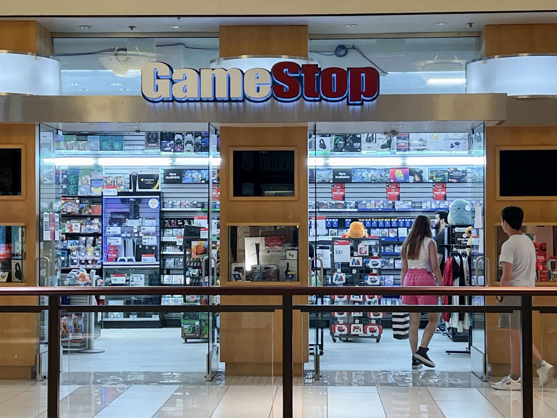 Game Stop Shares Rise On Large Stock Sale By The Company - Source: Getty