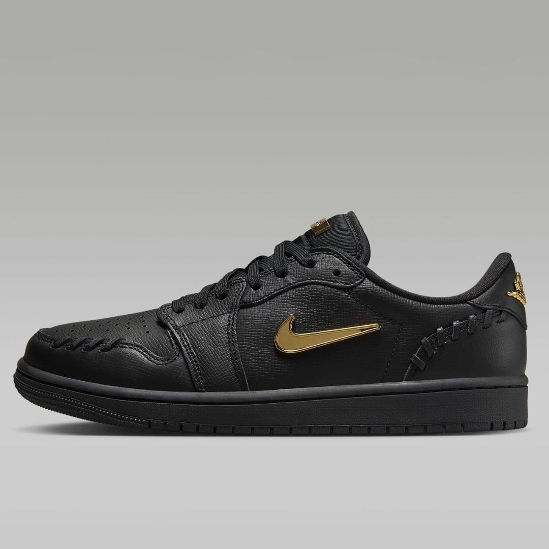 Air Jordan 1 Low Method of Make in Black / Metallic Gold (Image via Nike)