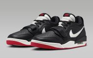 Air Jordan Legacy 312 Low in Black/ University Red/ Sail (Image via Nike)