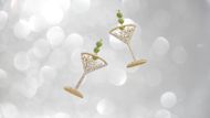 Pimento Memento Martini Earrings (Image via Baublebar)