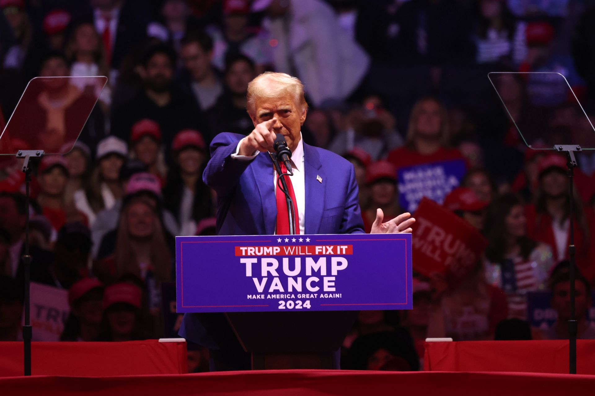 Donald Trump Holds Campaign Rally At Madison Square Garden In NYC - Source: Getty