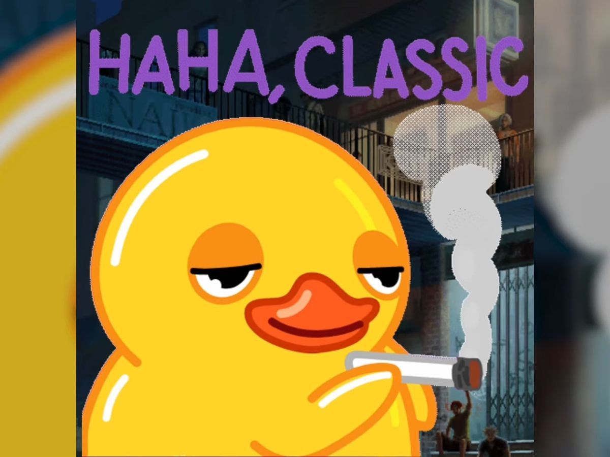 The Smoking Duck meme (Image via YouTube/ Know Your Meme)