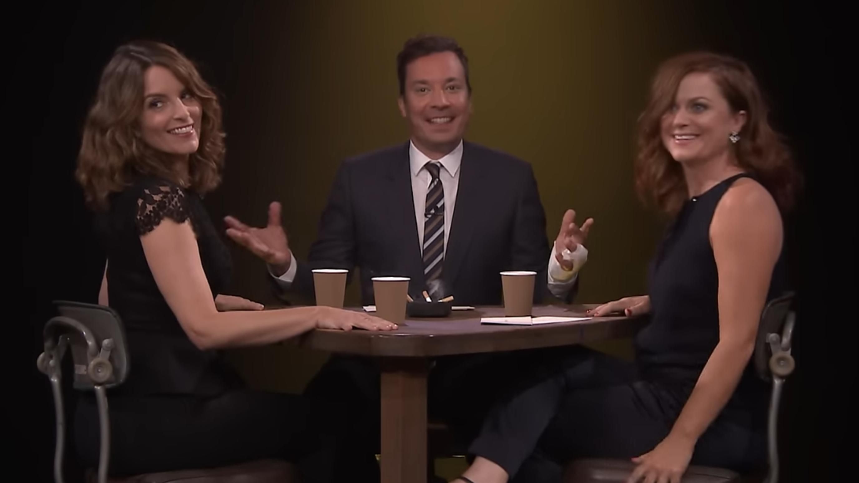 Tina Fey and Amy Poehler | Image Source: The Tonight Show Starring Jimmy Fallon via YouTube