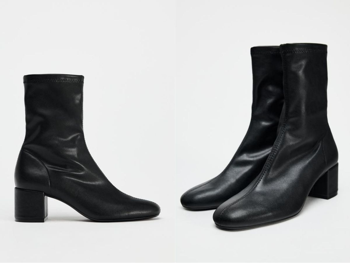 Block Heeled Soft Ankle Boots (image via Zara)