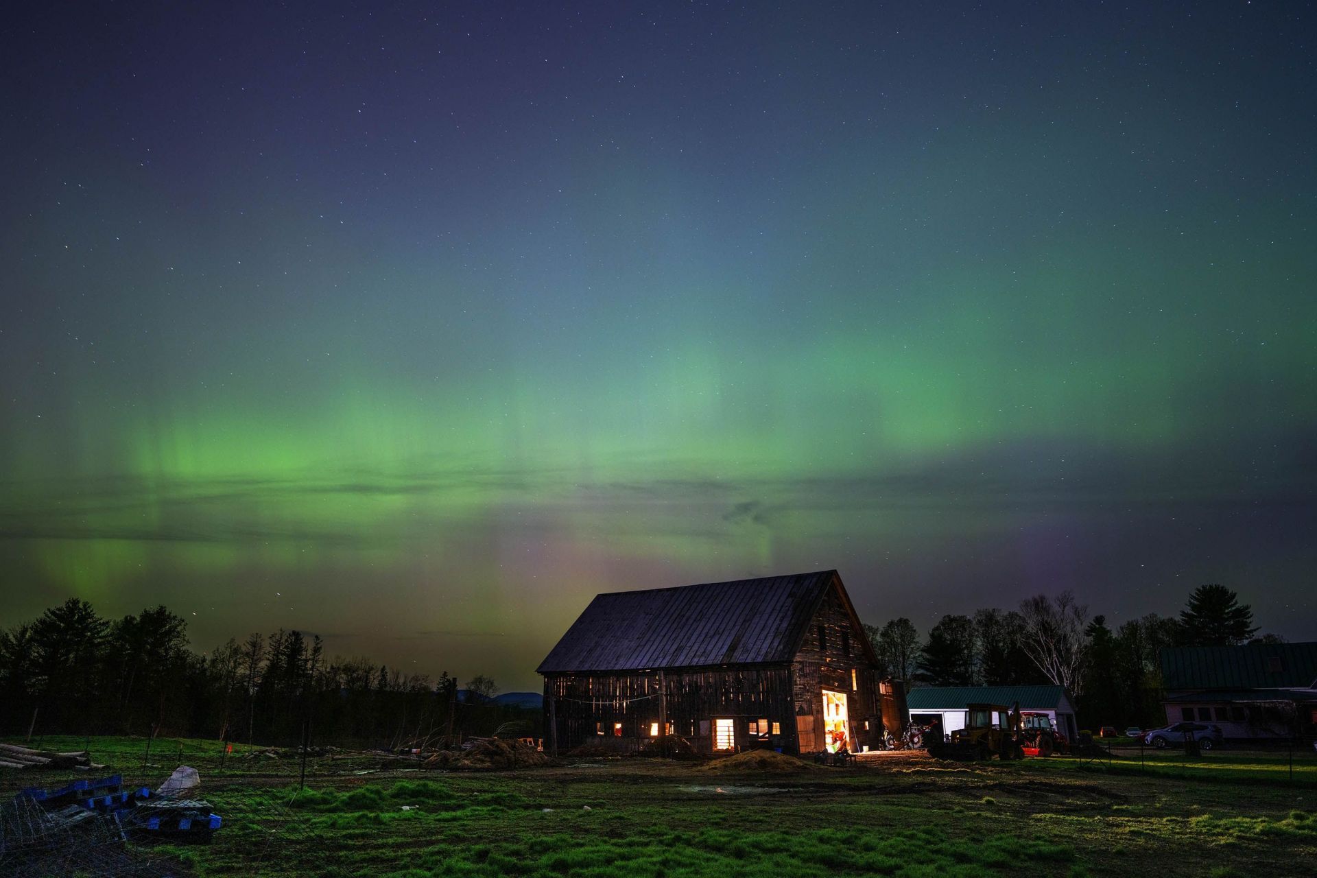 The Aurora Borealis, Or Northern Lights, Visible From Large Swath Of North America - Source: Getty