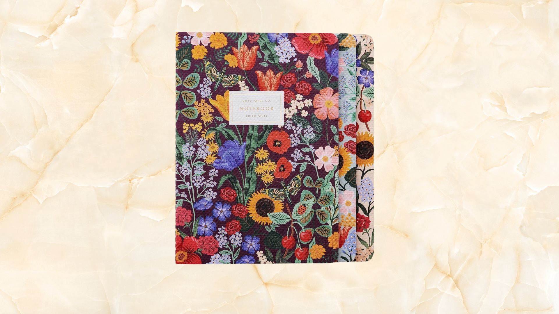 RIFLE PAPER CO. Garden Party Stitched Notebook Set (Image via Amazon)