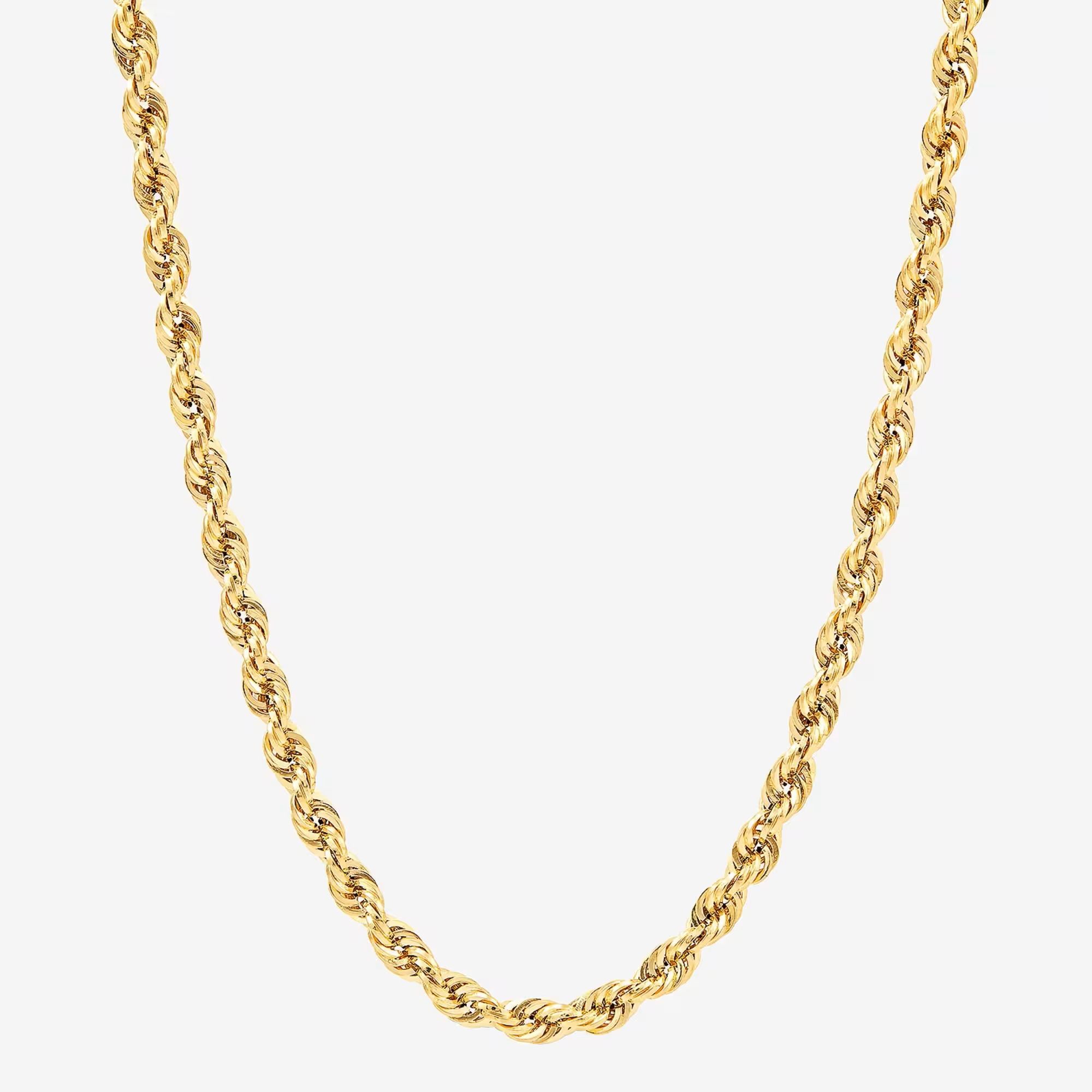 75% off on gold rope chain necklace (Image via JCPenney)